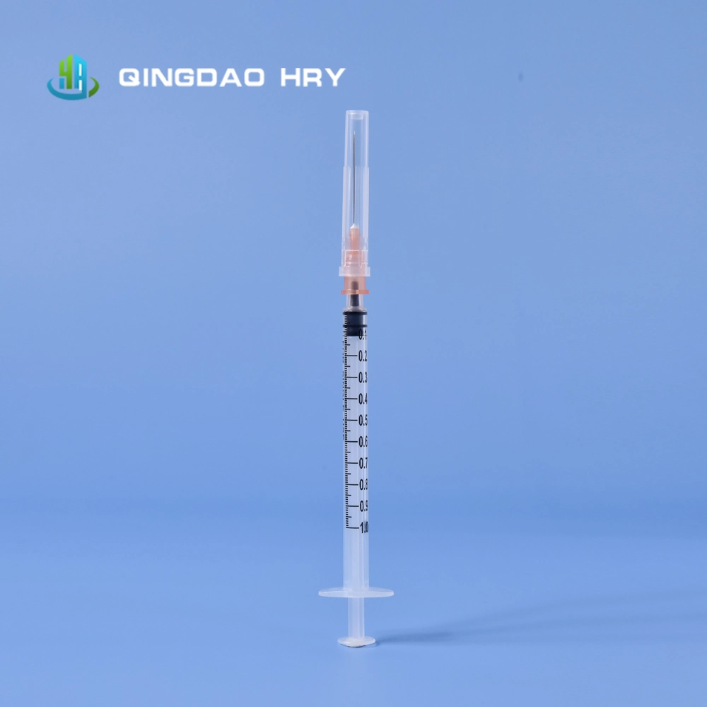 1ml Luer Lock Disposable Sterile Syringe with Needle Made of Medical PP CE FDA ISO 510K