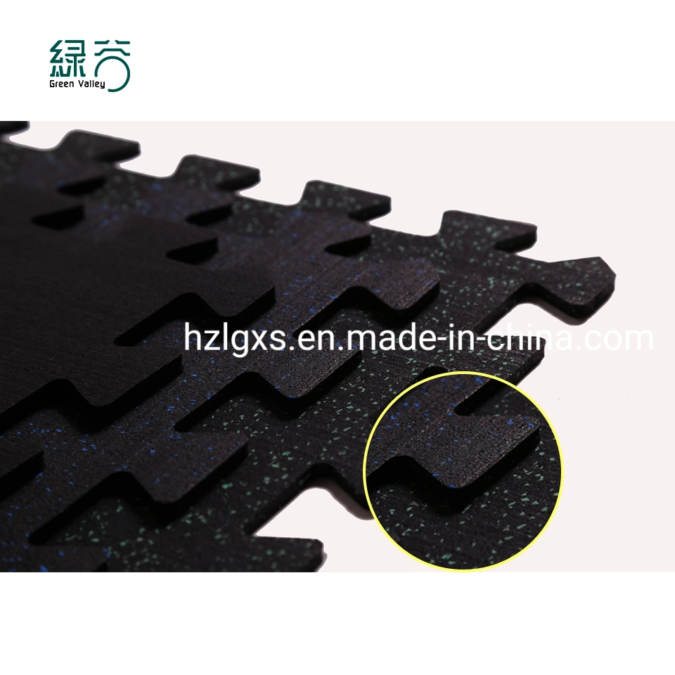 Gym Interlock Rubber Mat Rubber Flooring Tile for Sale