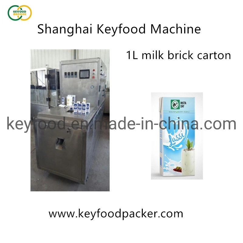 Small Automatic Aseptic Brick Carton Juice Filling Machine for 200ml