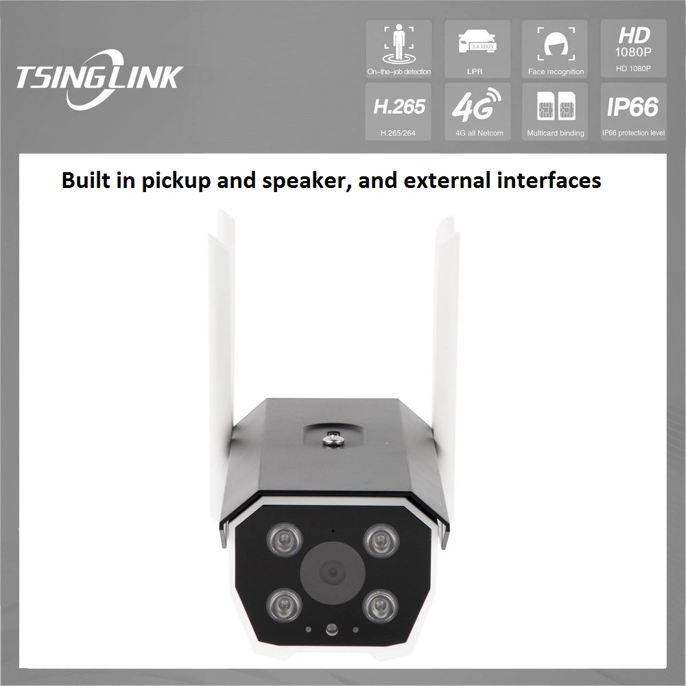 Wireless 5g 4G Two Way Talkback High Definition Car License Plate Recognition Bullet Lpr Camera