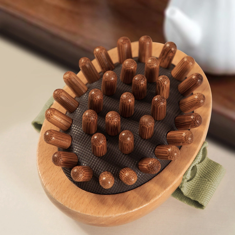 Wood Comb Professionelle Gesunde Paddel Kissen Haarausfall Massage-Bürste