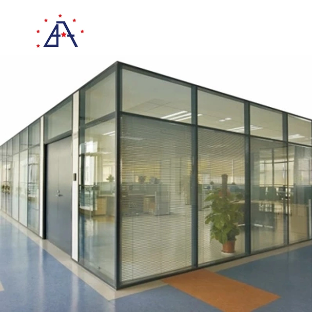 Guangdong Factory Price Aluminum Alloy Frame Indoor Glass Office Partition