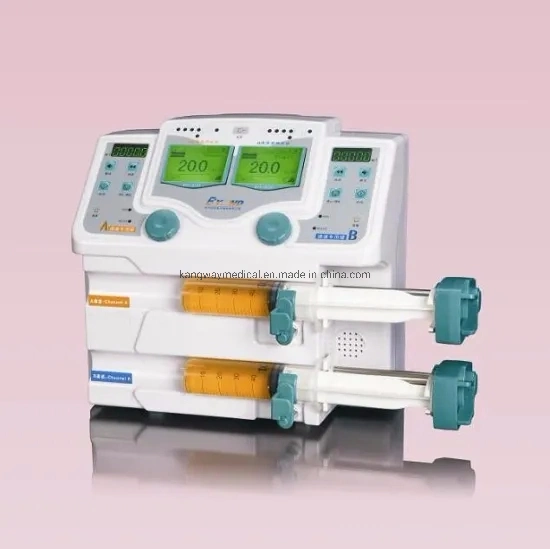 Medical Equipemt Single / Double Channel Syringe Pump with or Without Drug Library