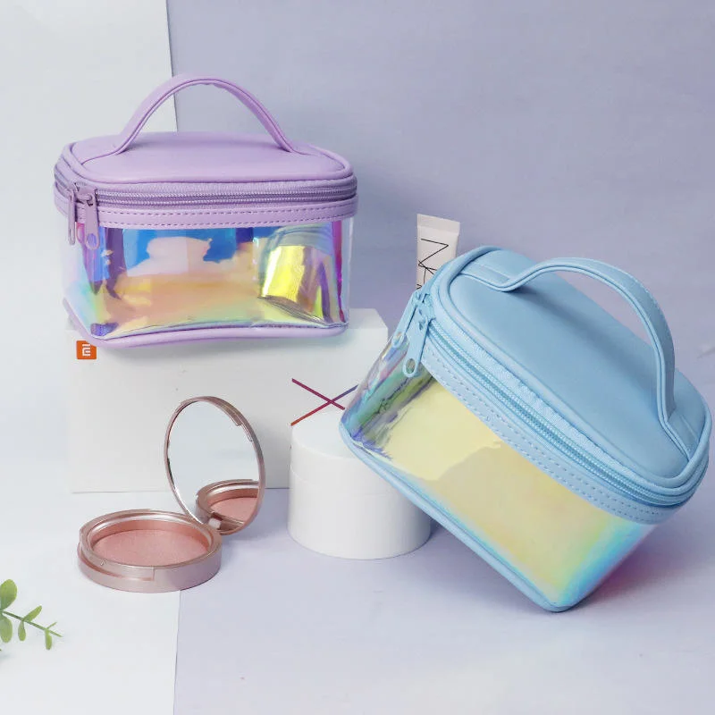 Tragbare Transparente Wasserdichte Große Kapazität Caddy Make-Up-Tasche Kosmetische Hülle