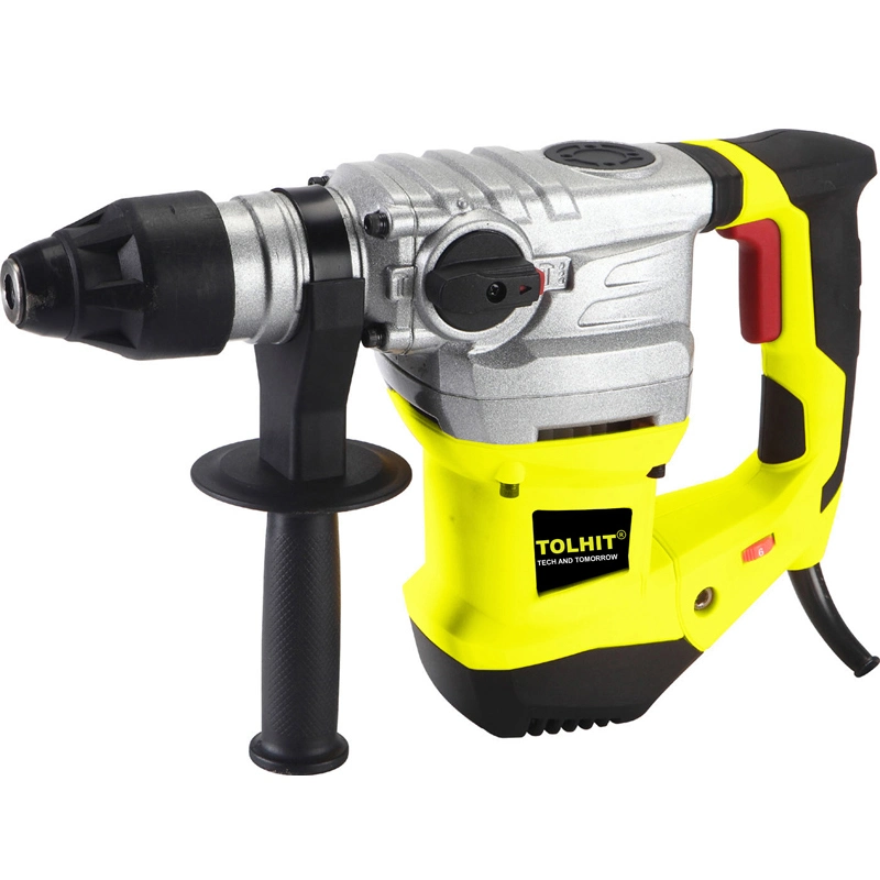 Tolhit Concrete Wall Drilling Hand Electric Power Rotary Hammer Chisel Drill 1500W 32mm