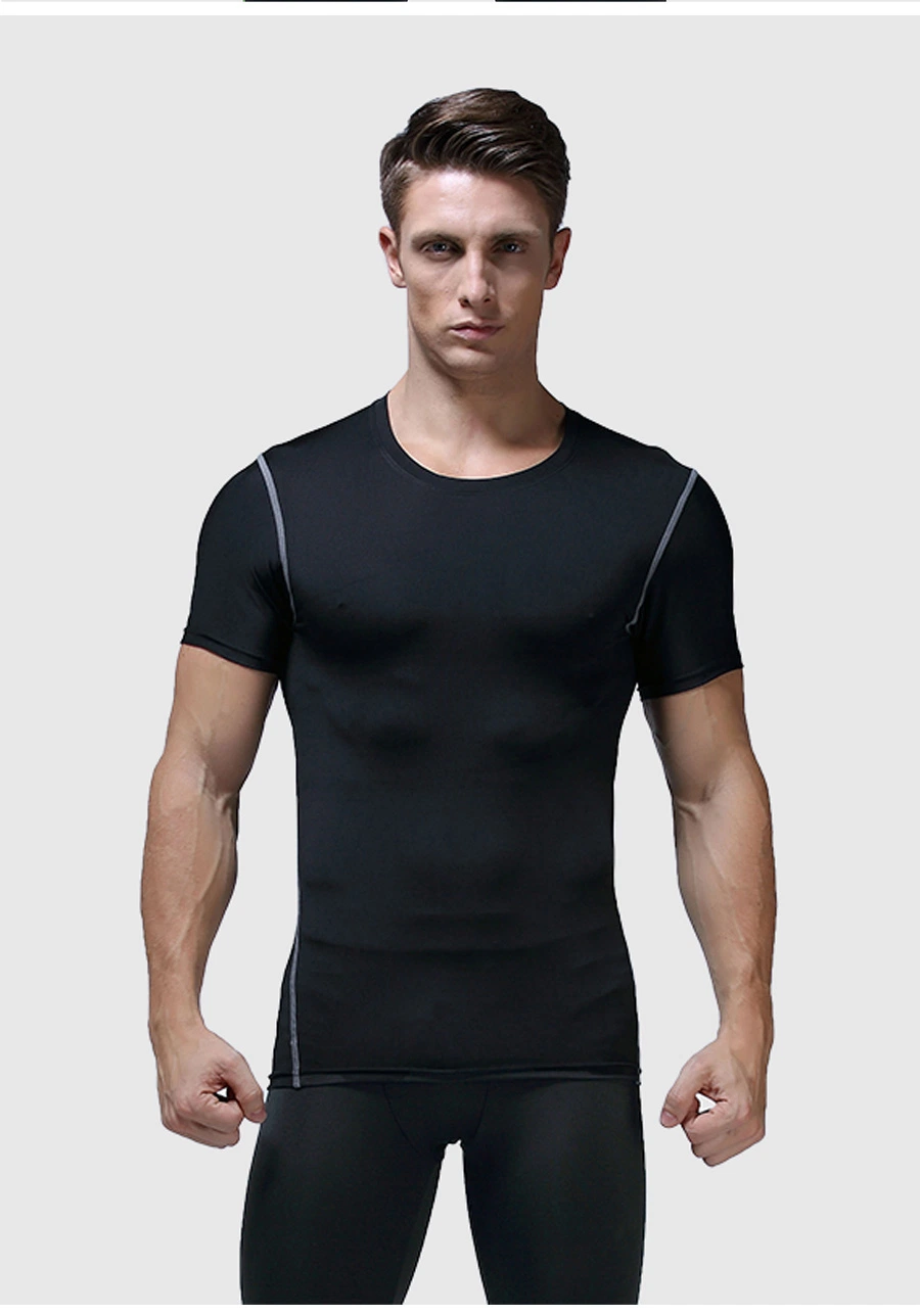 Großhandel/Lieferant Fitness Bekleidung Herren Sportswear Workout Running Gym Active Shirt