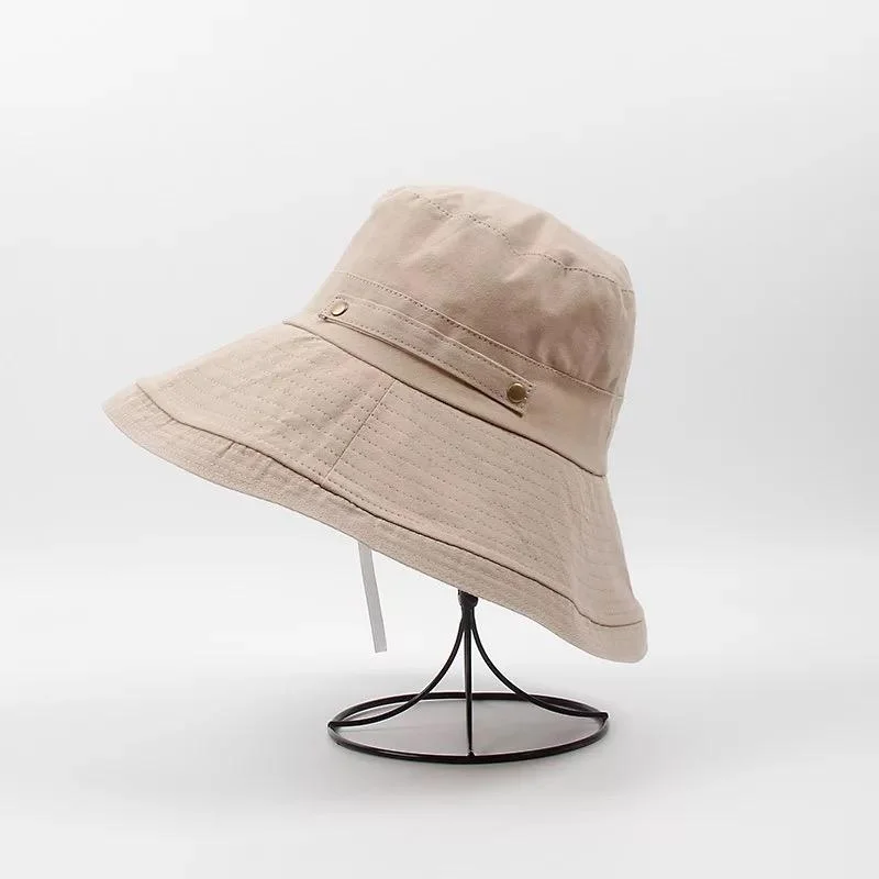 Wholesale/Supplier Good Quality Unisex Sun Protection Big Bow Bucket Wide Brim Foldable Hat