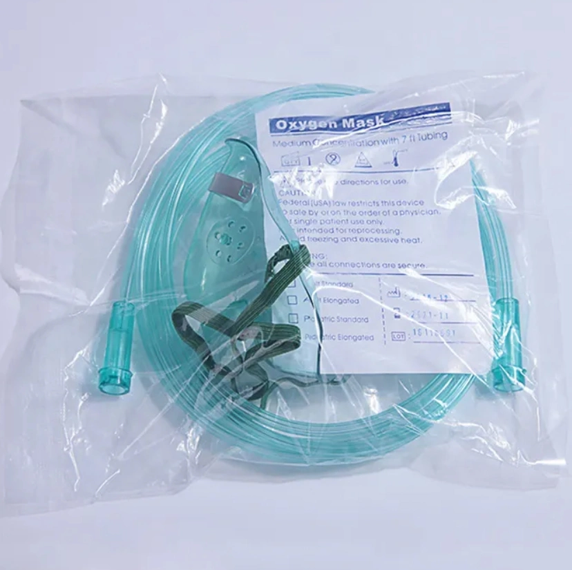 High quality/High cost performance  Medical Disposable PVC Oxygen Mask with High Flow and Skin Care