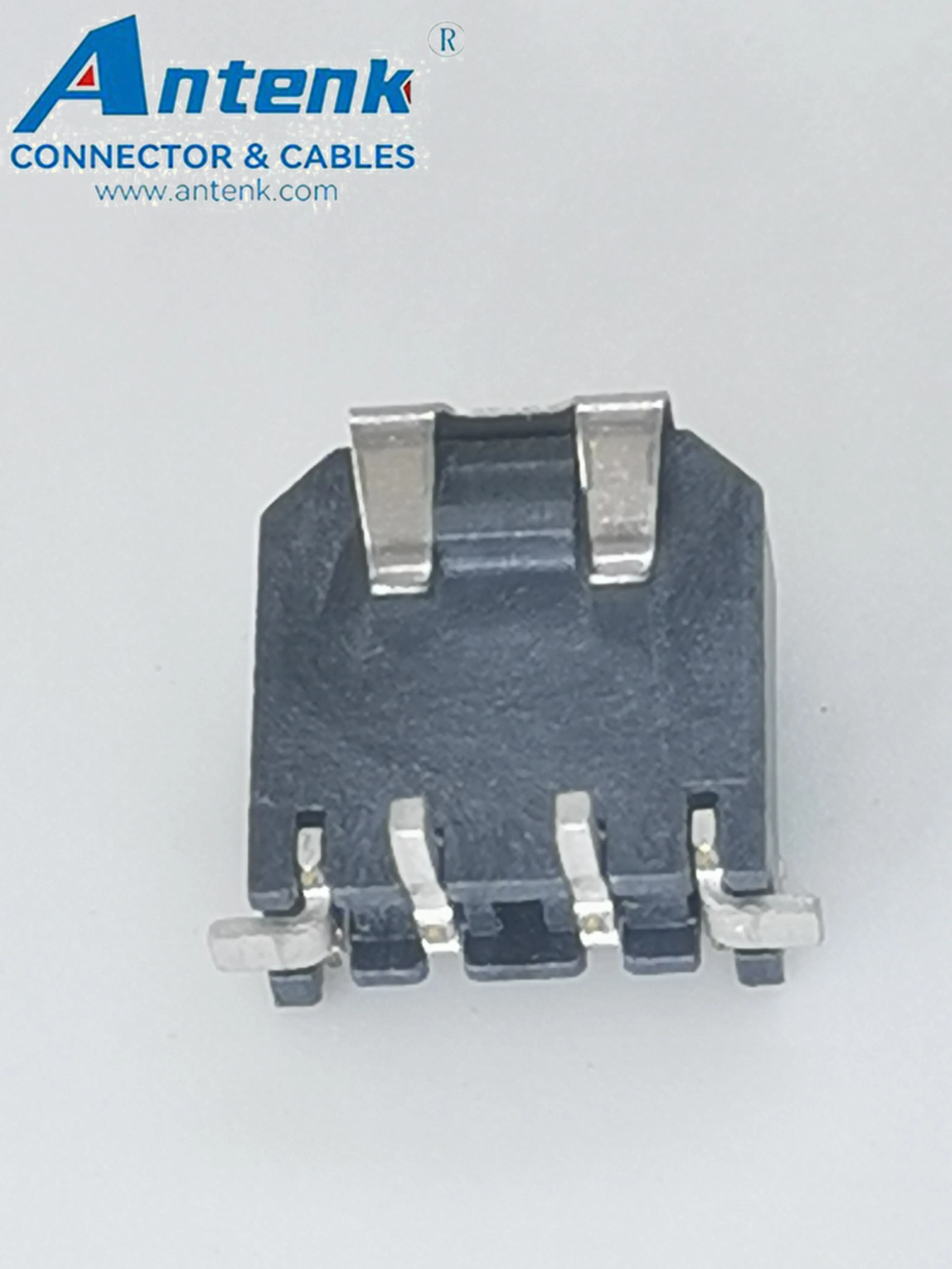 Posición 2 SMD de 3,0 mm de 180 grados con la bifurcación hembra conector de la oblea de tierra