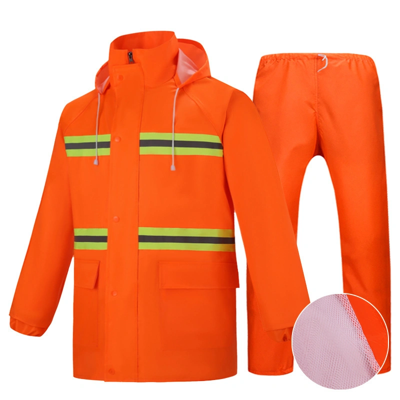 OEM ODM Outdoor Polyester Safety Reflective Sets Separate Jacket Pants Set