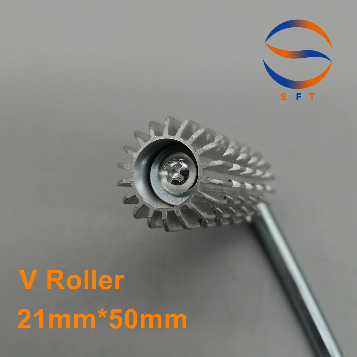 Customized 21mm Diameter Aluminium V Rollers Paint Rollers for Laminating