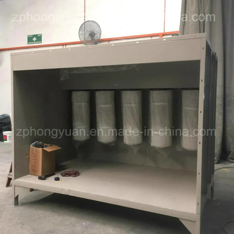 Hongyuan Powder Coating Spray Booth for Car Alloy Wheel Rim with Curing Oven and Powder Coating Spray Machine Powder Coating Gun