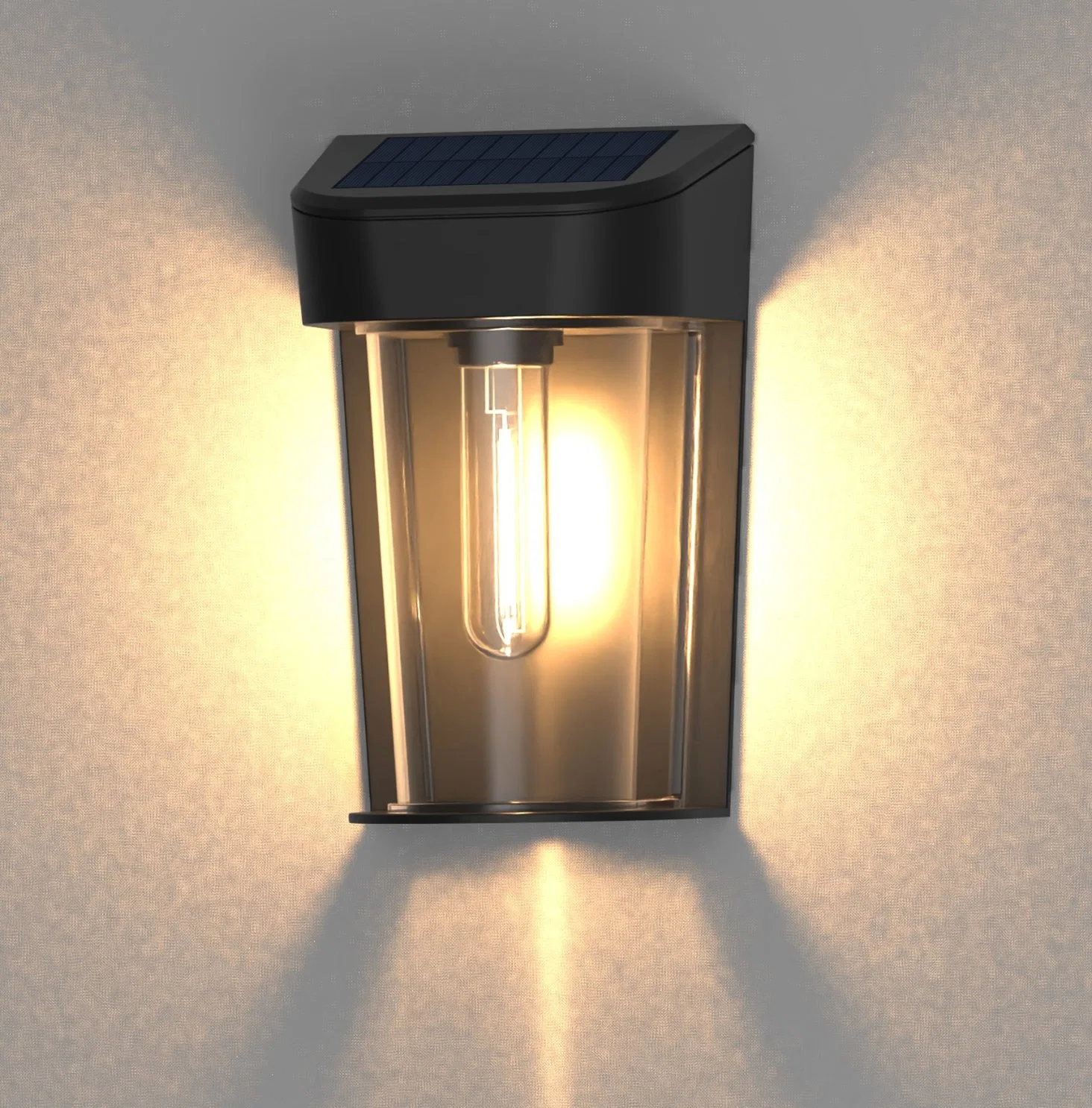 IP65 Outdoor COB LED Bulb Lamp Integrated Solar Wall Light