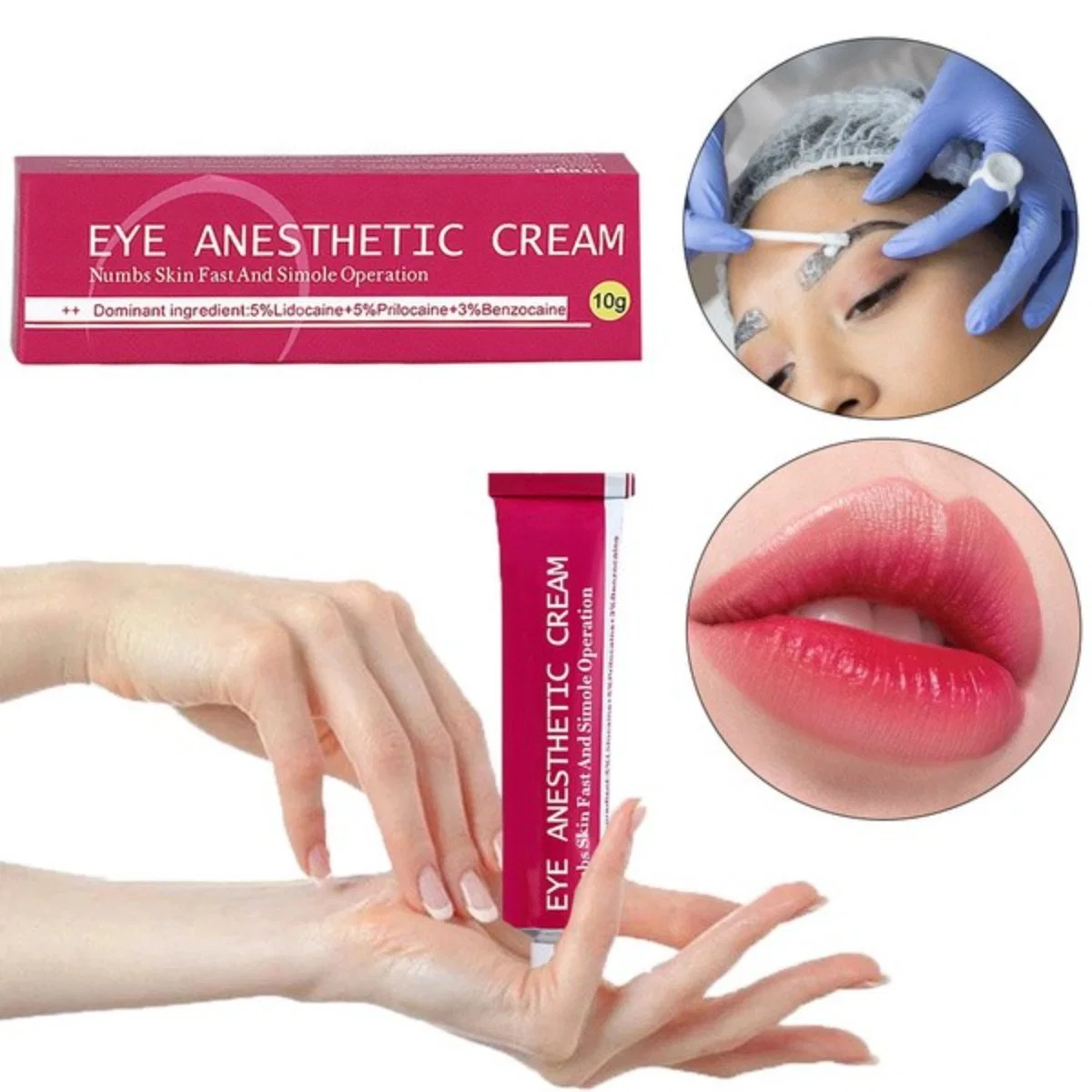 Factory Eyebrows Anesthetic Cream Tattoo Numb Ointment for Microblading Eyelids Permanent Makup