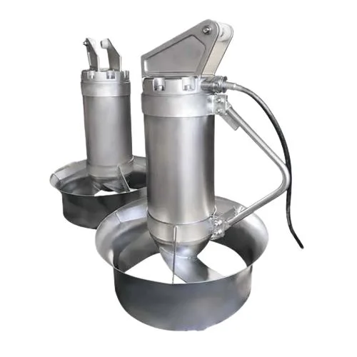 High Speed Stainless Steel Swirling Submersible Mixer for Sewage Treatment