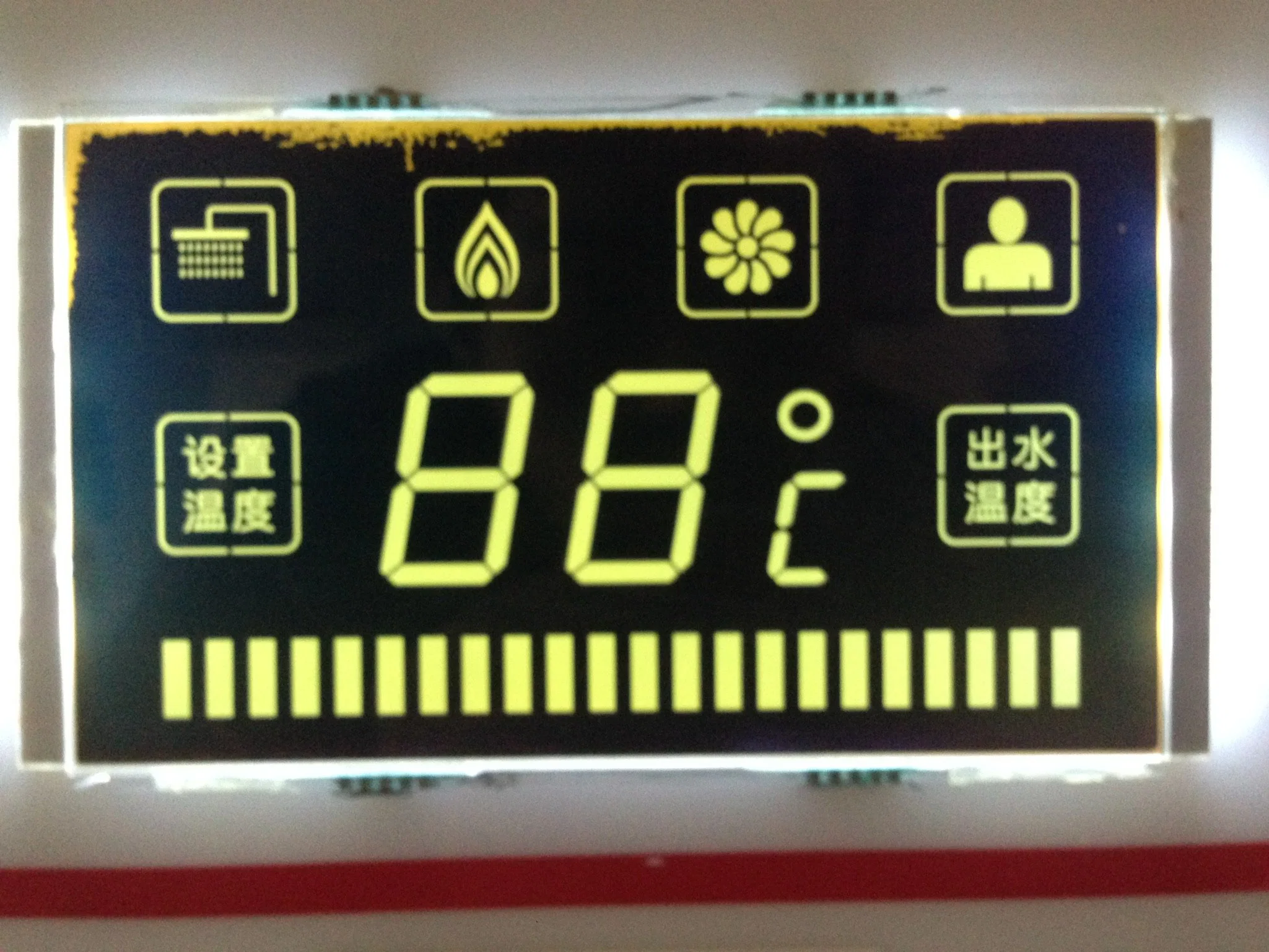 Benutzerdefinierter Wecker, Uhranzeige, Bildschirmdruck, 7-Segment-LCD-Anzeige