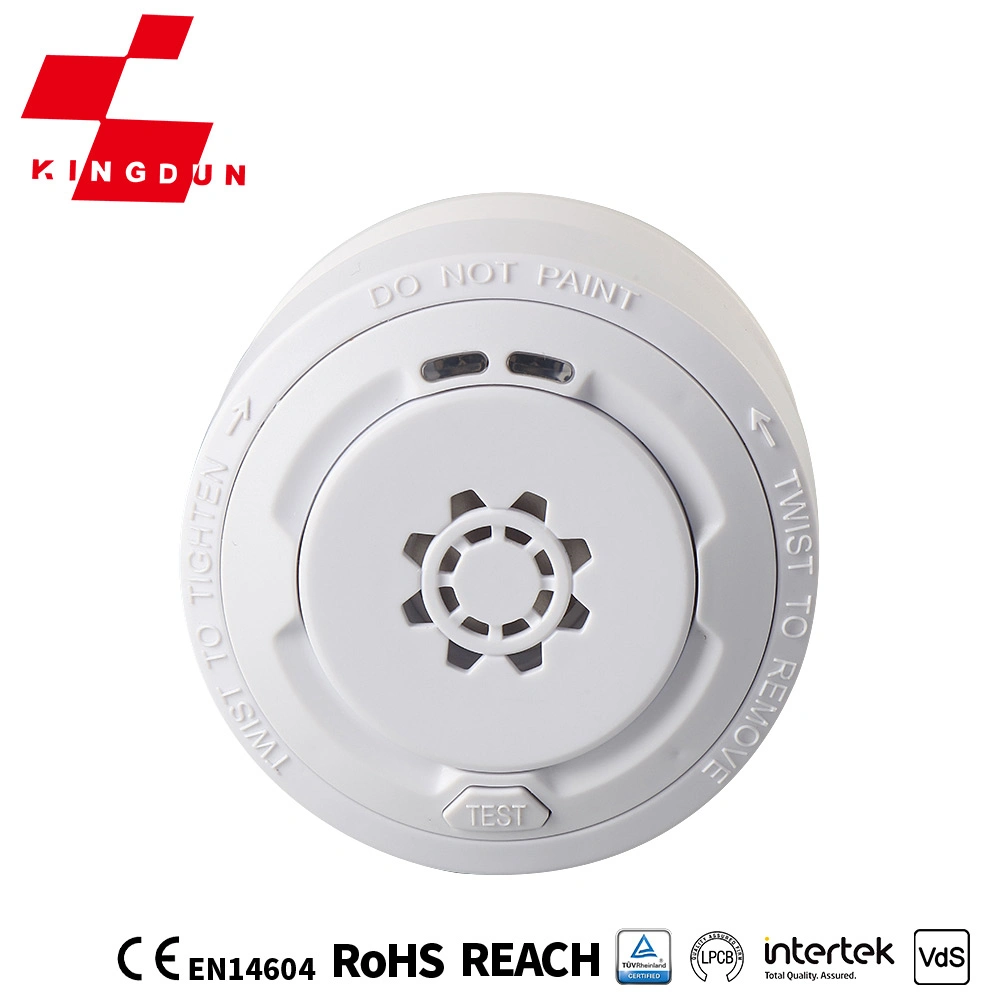 CE en VdS Photoelektrischer Rauchmelder Mini-Feueralarm mit Wireless Home Alarm System