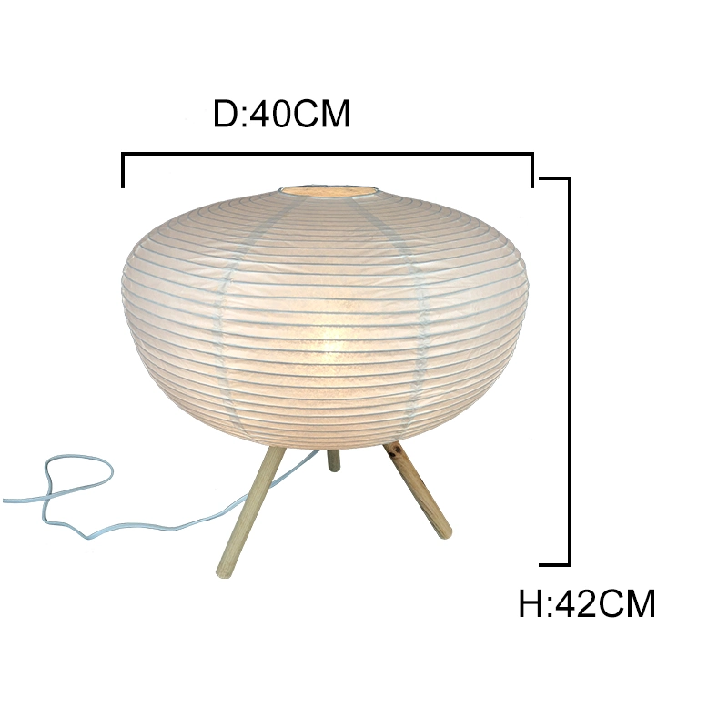 Источник питания с электроприводом Восточной Азии ручной работы бумаги ручной работы настольная лампа с деревянными штатив