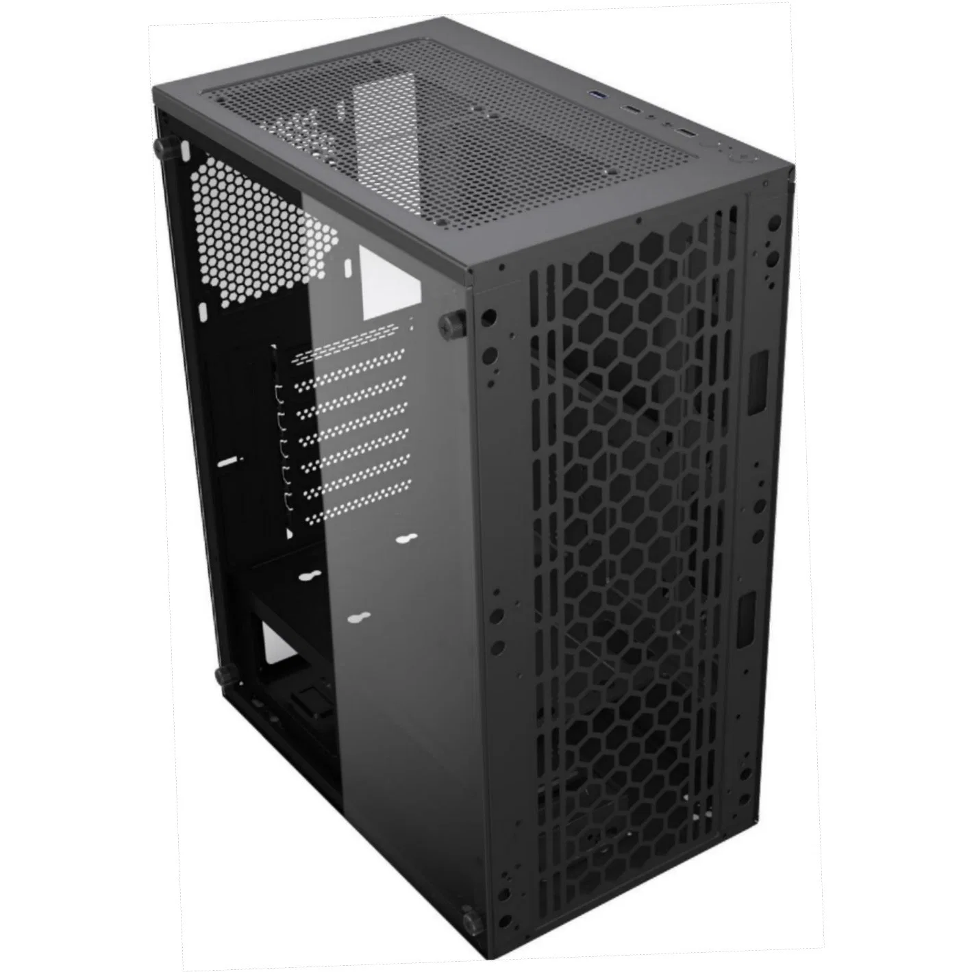 Middle Tower ATX Gaming PC Computer Case with RGB Fans K01, Hot Sale Gaming Case Computer Parts, RGB Fans, Liquid Cooling