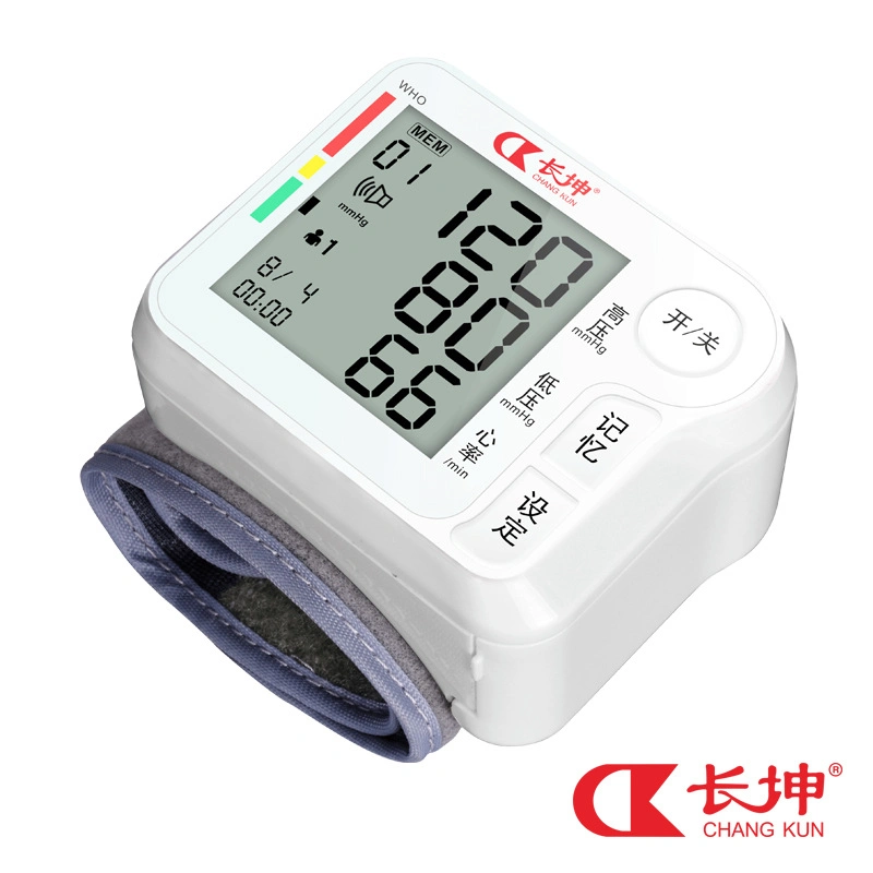 Sistema de monitorização de pressão arterial portátil digital pequeno e automático para o pulso electrónico
