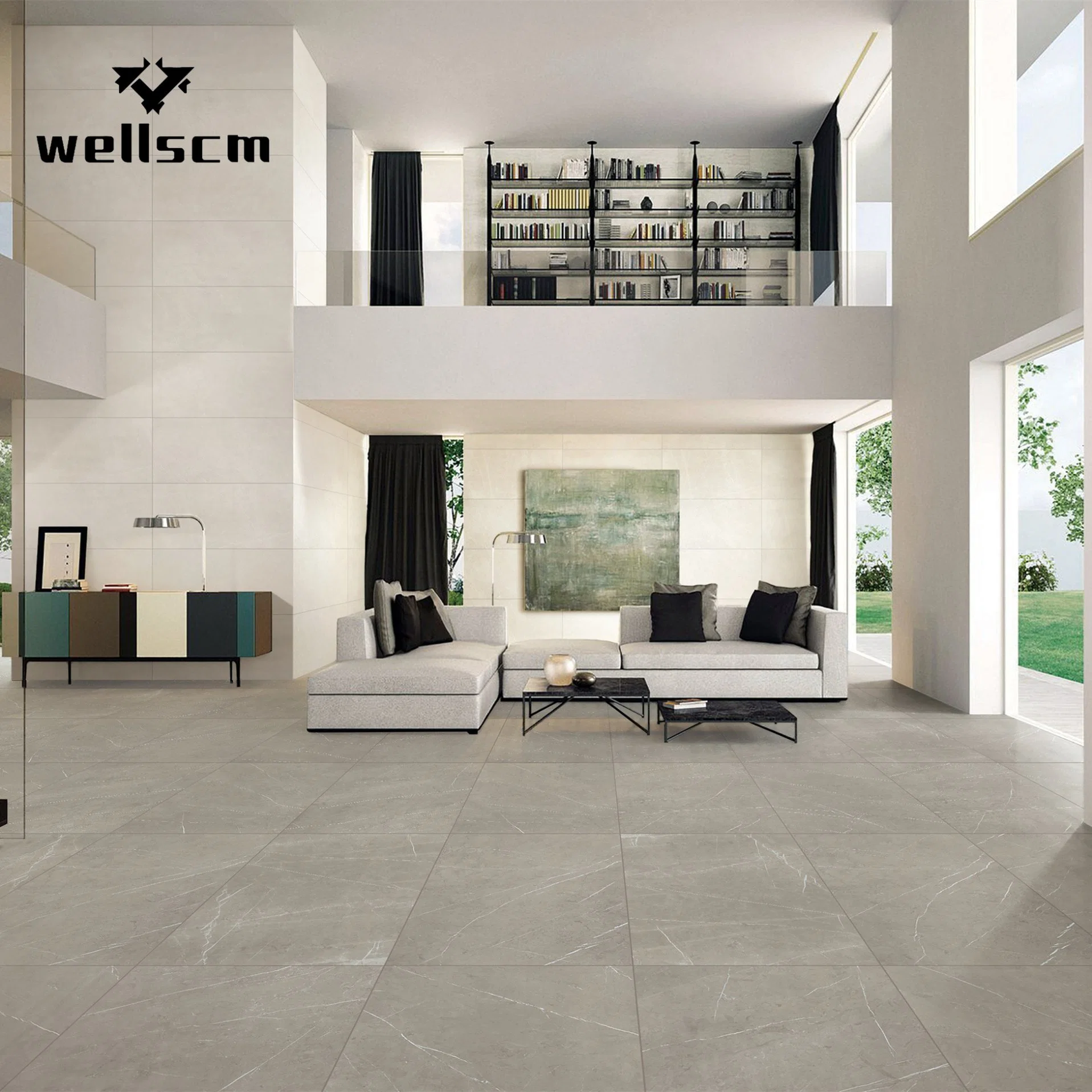 Marble Look Home Bathroom Polished Floor Porcelain Tile