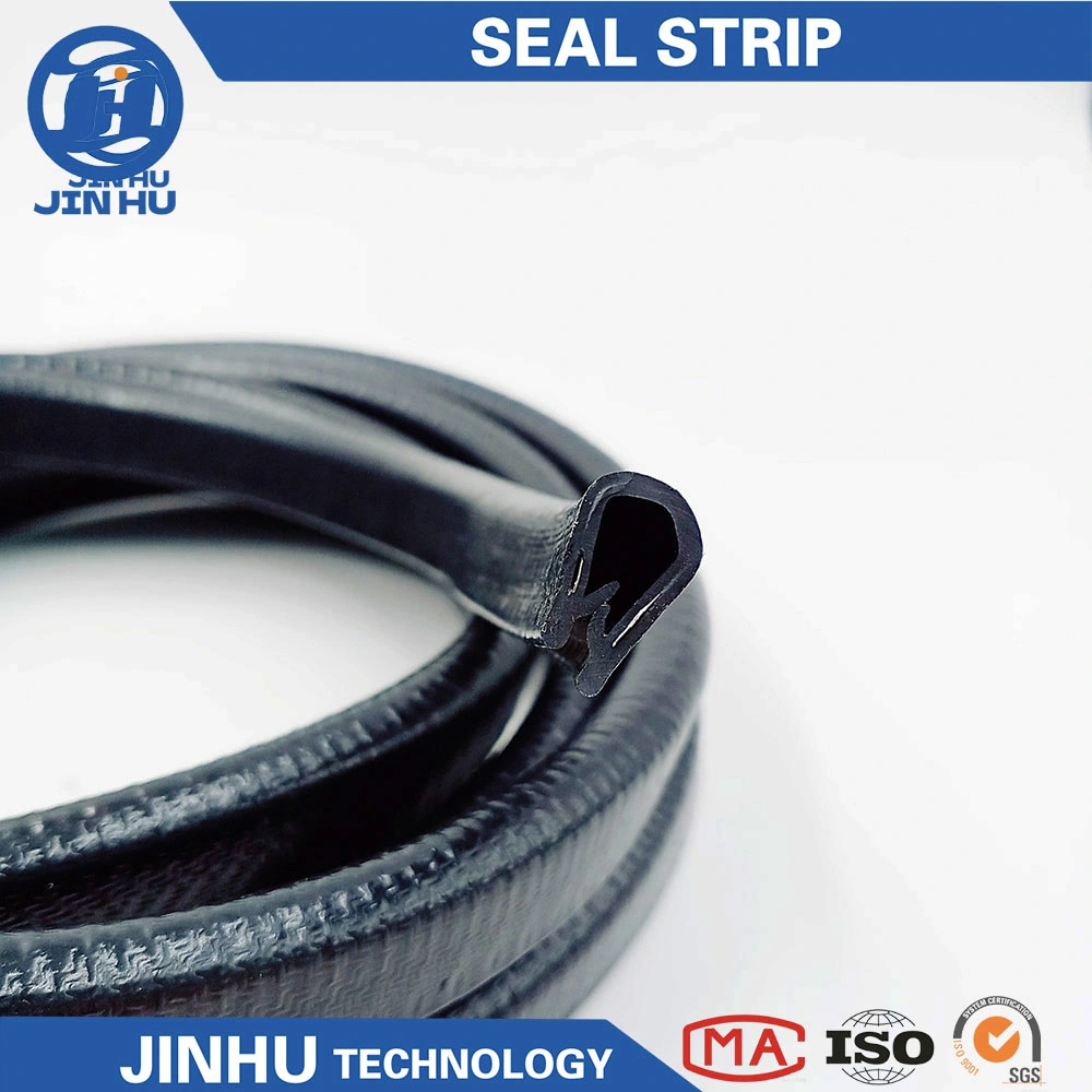 Colored Metal Clamp PVC Plastic U Channel Window Door Seal Strip