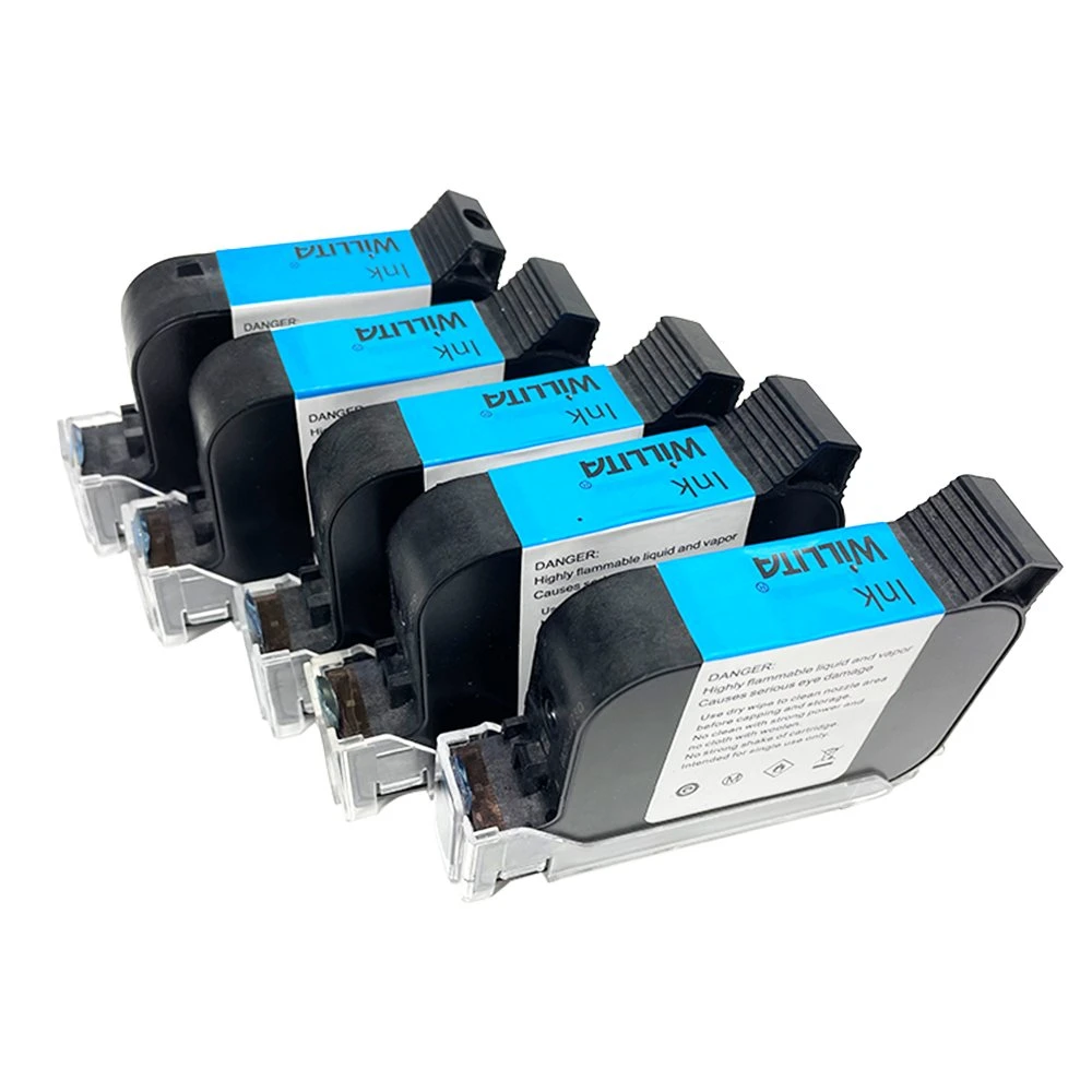 Black Ink Cartridge for Handheld Inkjet Printer 12.7mm-25.4 Printer Date Code Printing Machine