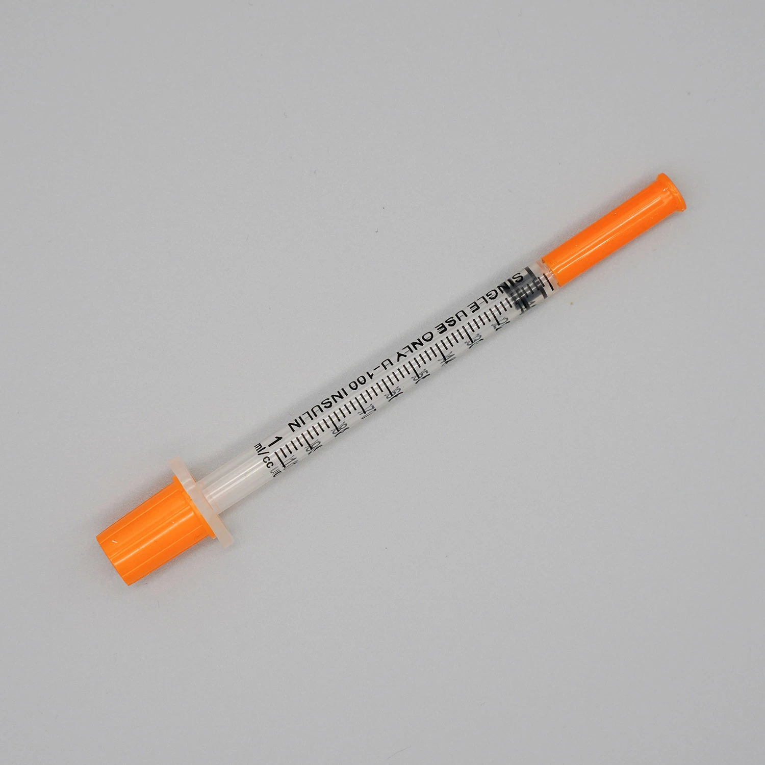 محقنة Insulin وحيدة الاستعمال مع إبرة ثابتة