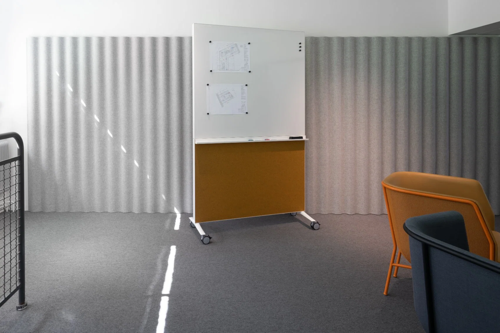 Soundproof Pet Acoustic Solution Office Acoustic Whiteboard Flow Acoustic Partition Mobile Writing Board