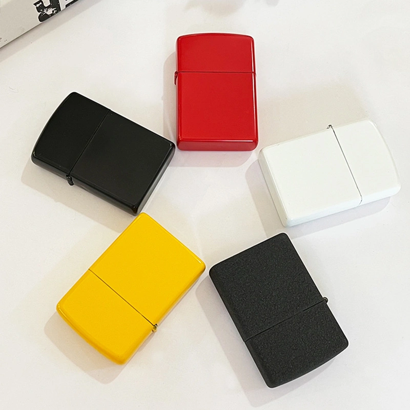 White Metal Blank Sublimation Lighter Printing Coated Blank Lighters Heat Press Printing White Lighter with Logo