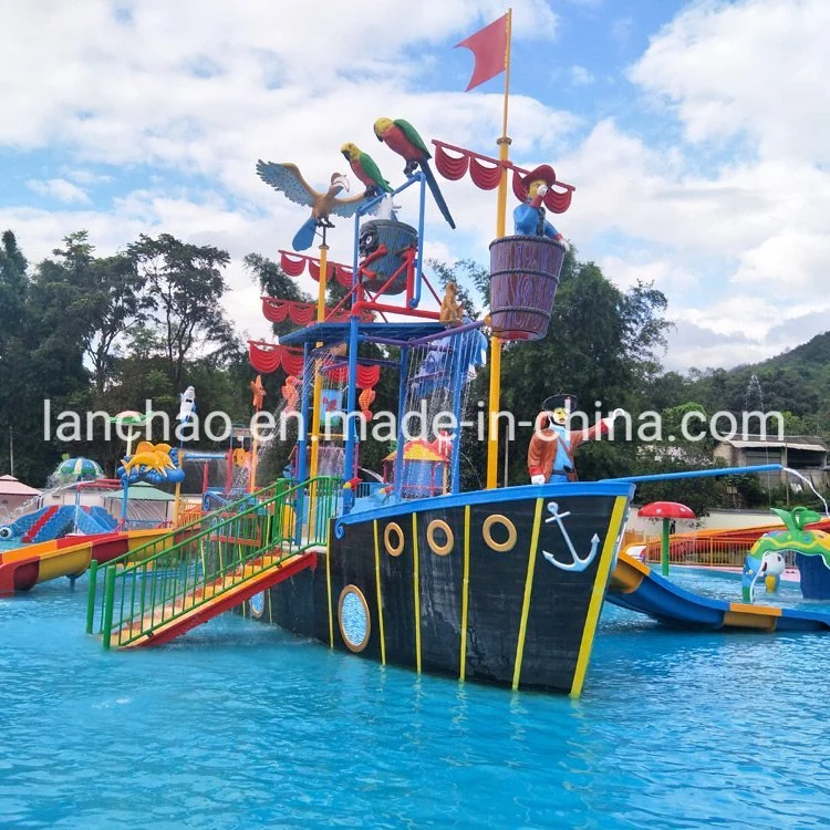 Los niños de fibra de vidrio equipos de juego de agua para el parque temático de Aqua