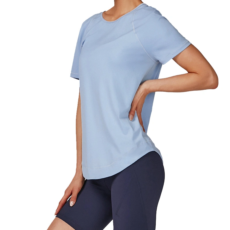 High quality/High cost performance  Customizable Sleeveless Back Cutout Loose Sport Short Sleeves for Women