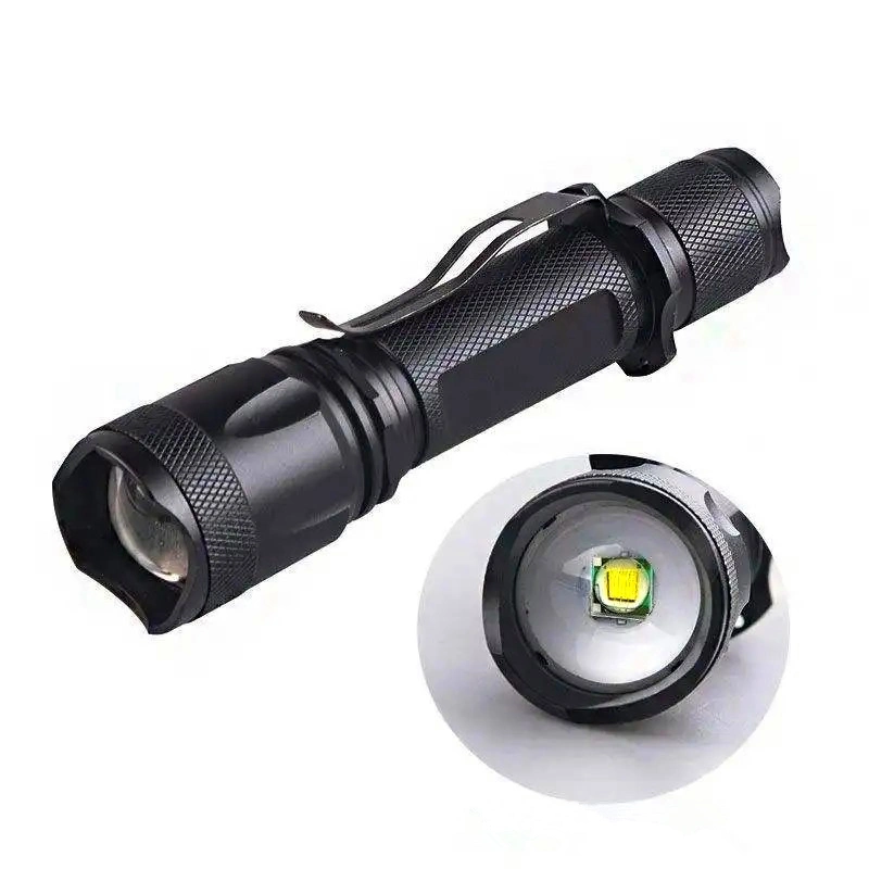 Qgsd-Za Long Endurance Portable Outdoor Chargeable Self-Defense Torch Strong Bright Flashlight