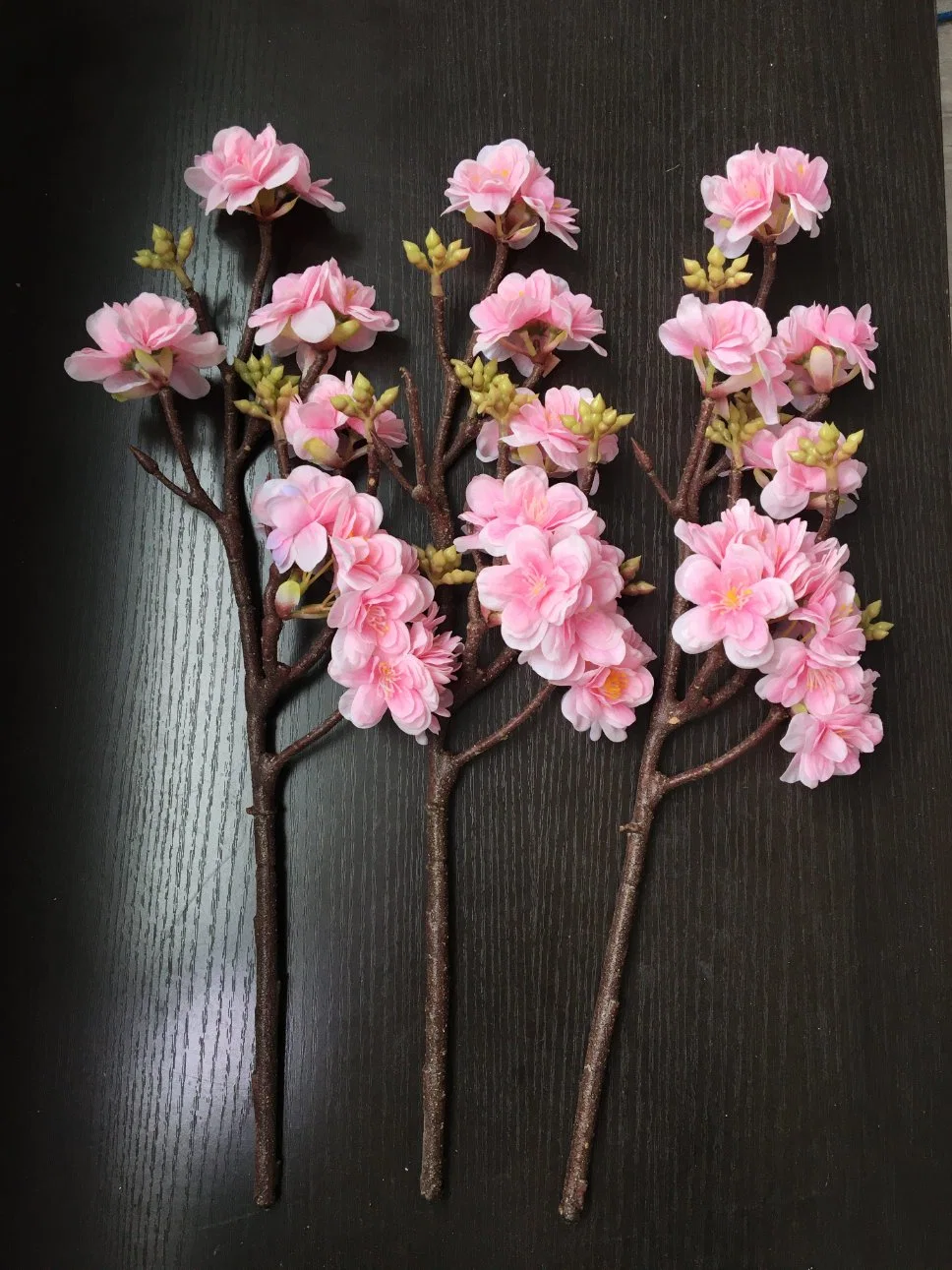 Light Pink Pinkish Real Touch 40cm Artificial Flower Cherry Blossom Branches Junpeng