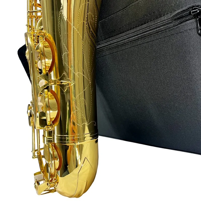 Aierai Factory Whoiesale Price Yellow Brass Bb Keys Tenor Saxophone with Case