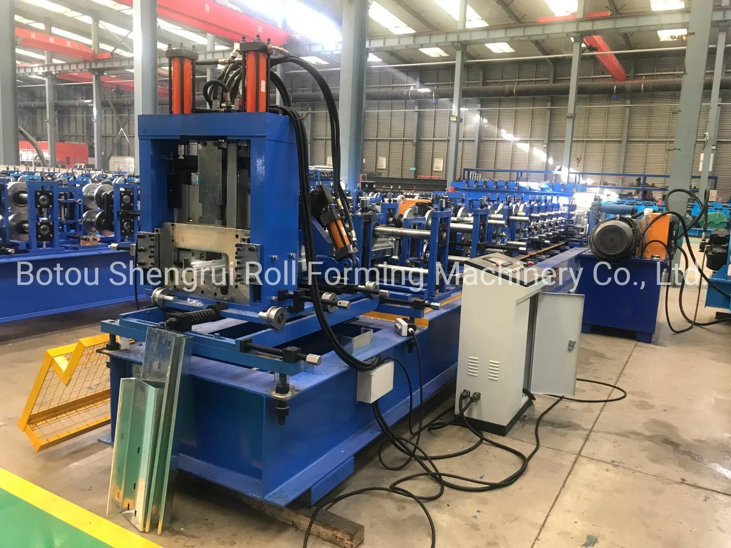 Used in Construction Industry Housing Manufacturing Steel C Purlin Frame Roll Forming Machine