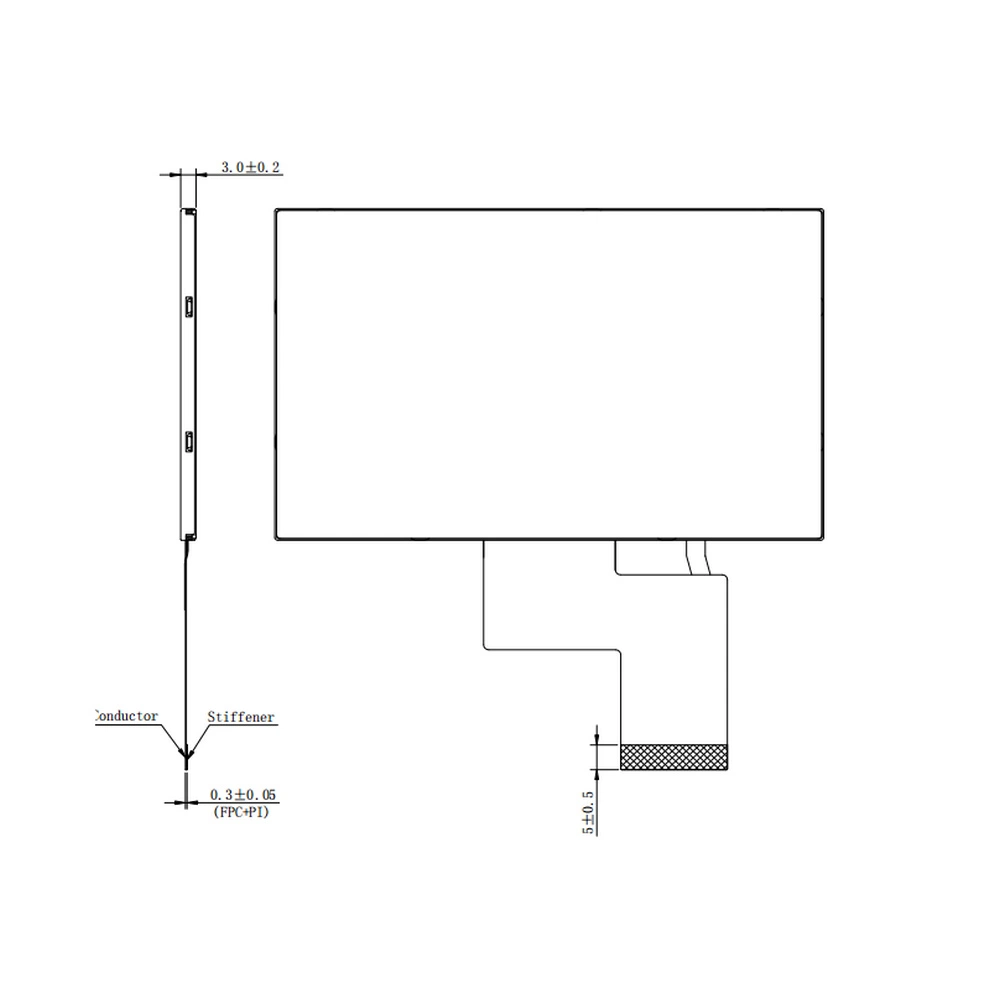 Custom Made 480X272 Pixels Horizontal Screen Small TFT LCD Monitor