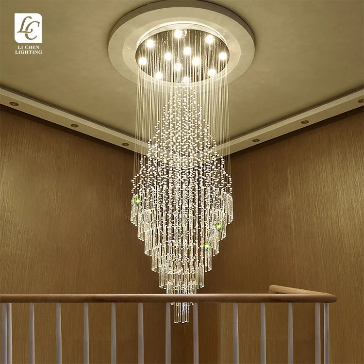 Moooni Modern Crystal Chandelier Lighting Wave Dining Room Ceiling Light Fixture