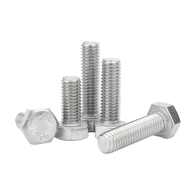 Quality Fastener Factory Stainless Steel 304 316 Hex Head Bolts DIN933 Bolts Nuts Washers for Mechanical