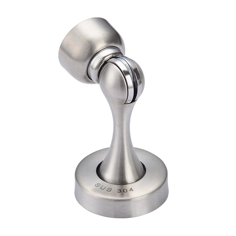 Die Casting Zinc Alloy Door Stop Floor Suction Stainless Steel Anti-Rust Door Stopper Strong Magnetic Door Hardware