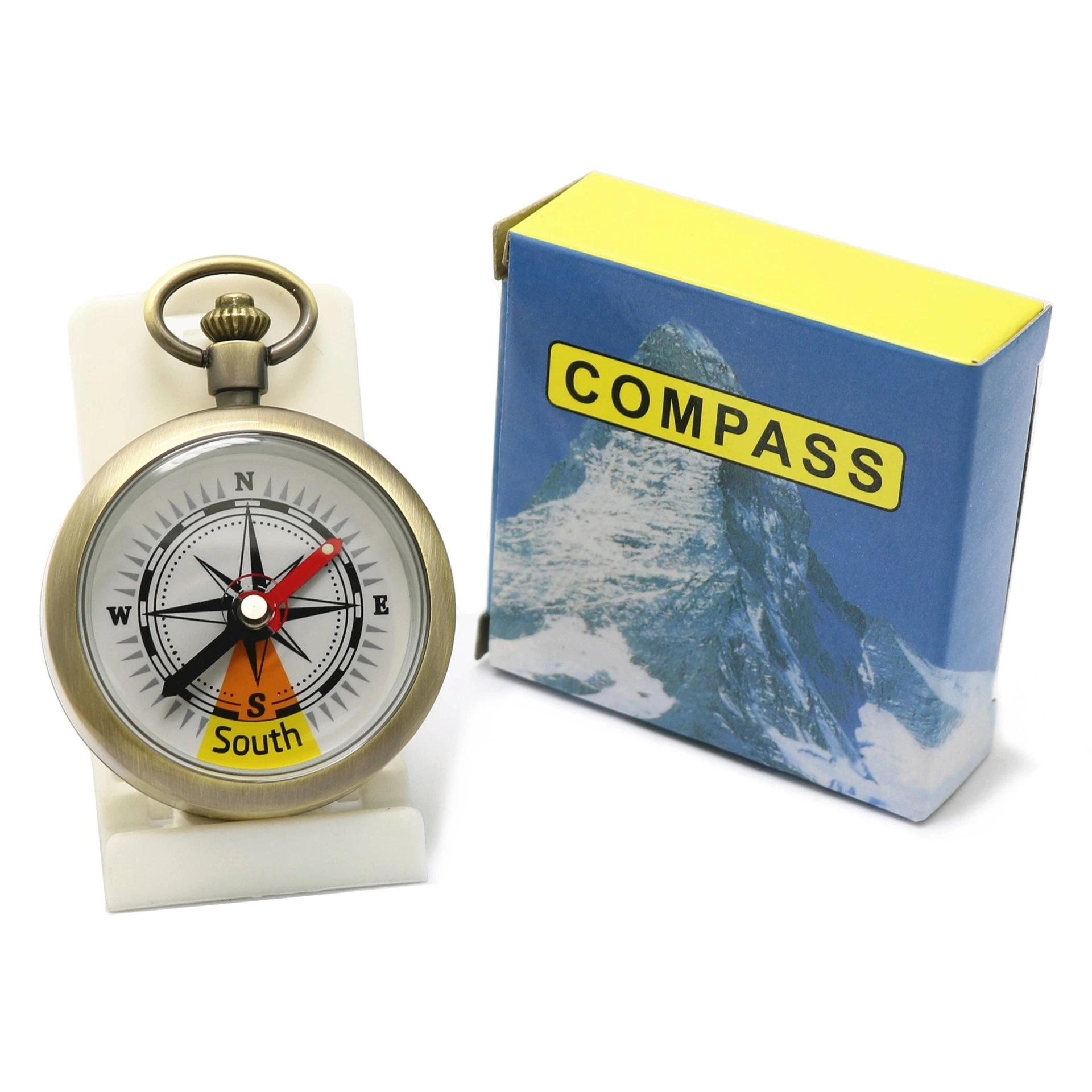 New Copper Brass Sundial Metal Gift Pocket Compass