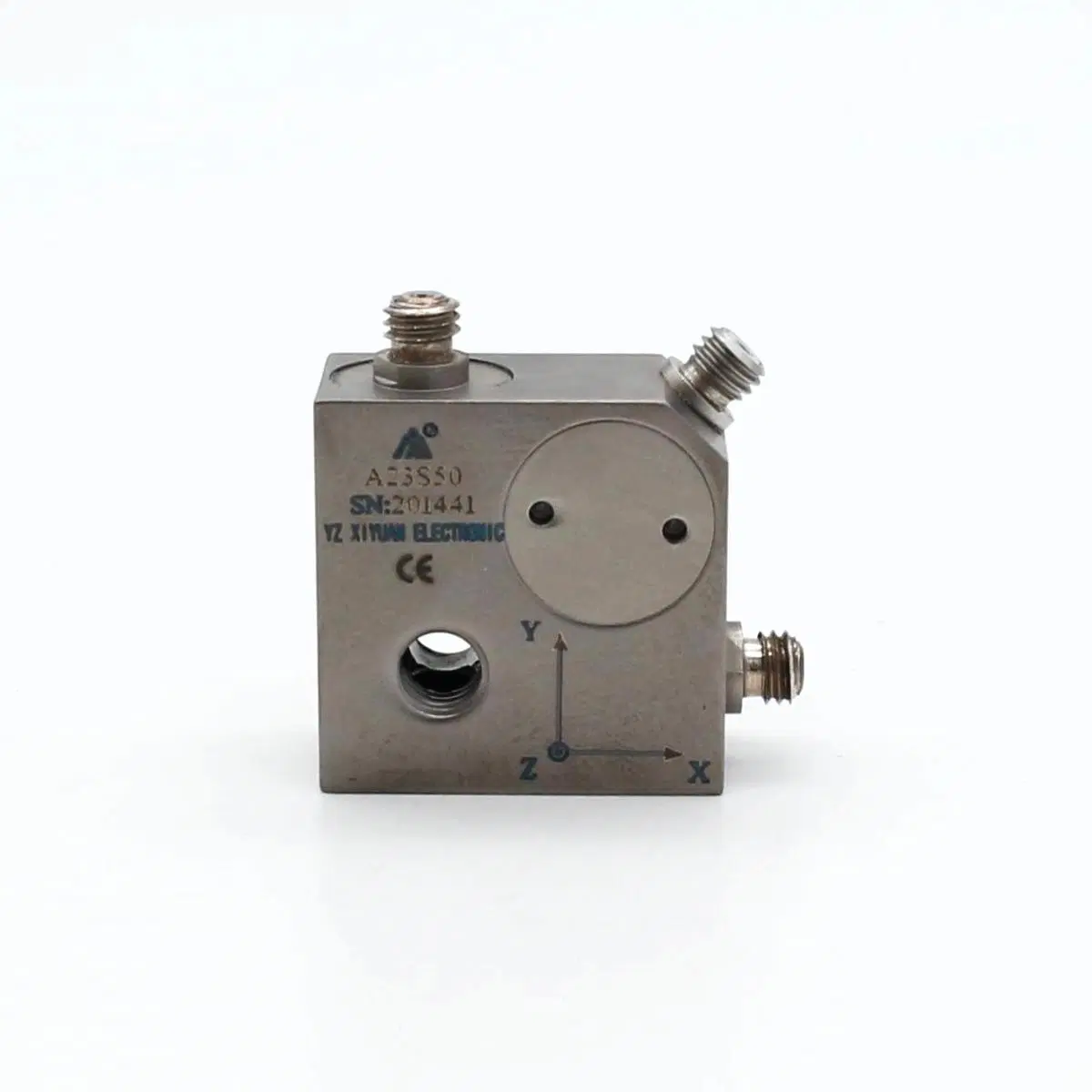 Iepe Precision Machining Light Weight Universal Triaxial Voltage Piezoelectric Acceleration Sensor (A23S50)