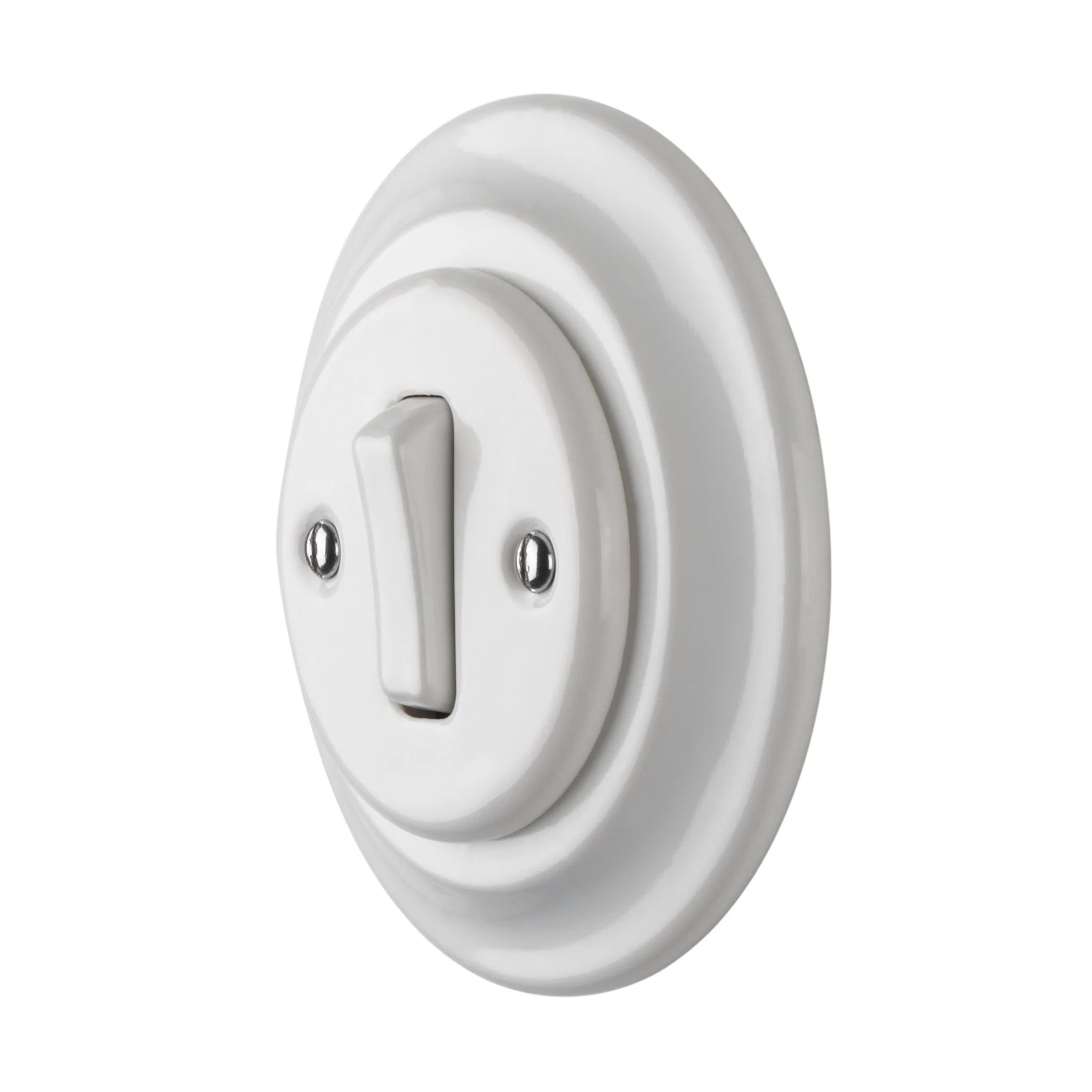 Convenient and Durable Porcelain Vintage Button Bell Switch for Controlling Pendant Lights Keruida Ceramic