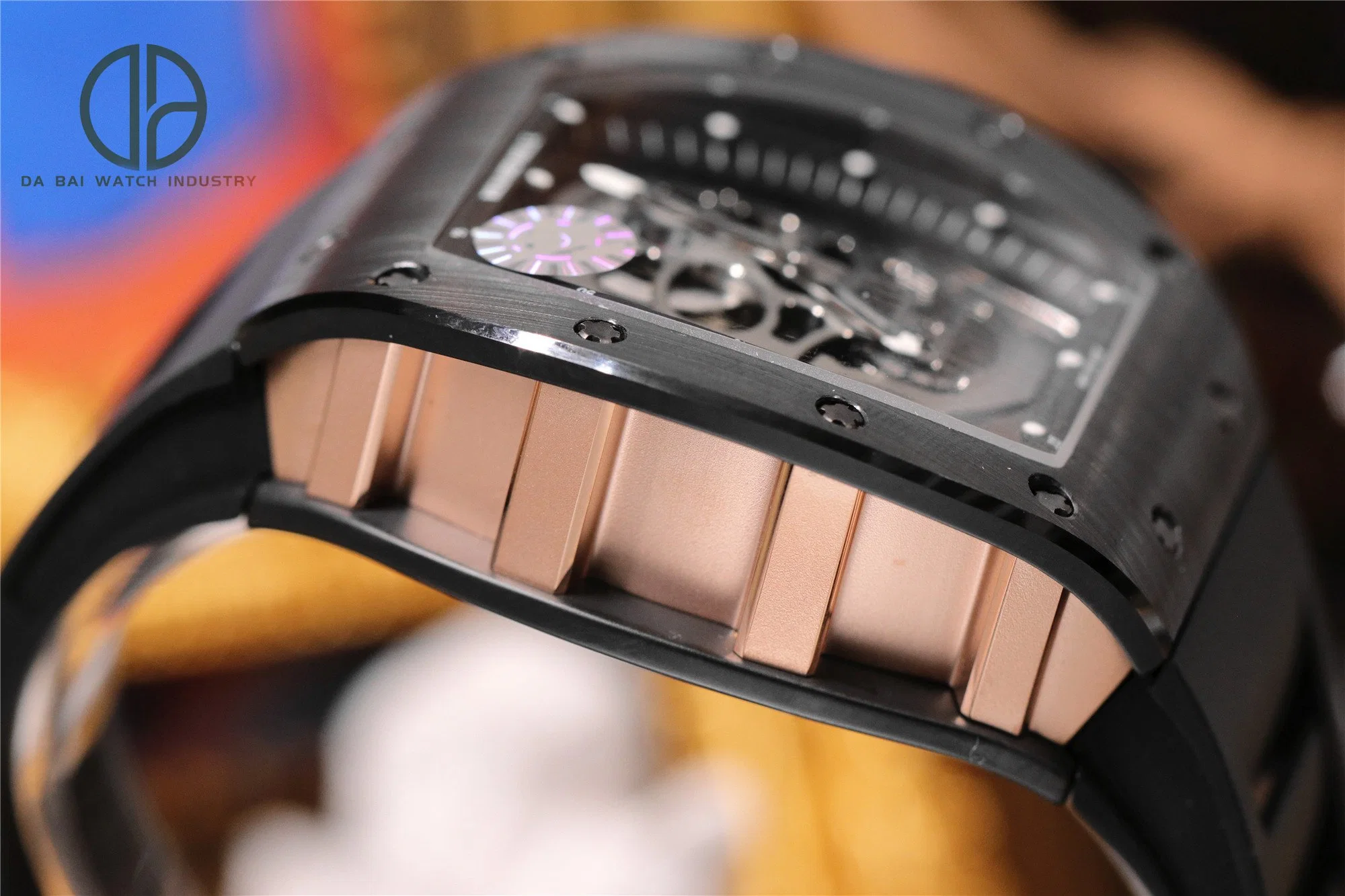 Luxury Watch Skull Bbr Zf T+ Watch Black Ceramic Carbon Fiber Hollow Automatic Men's Mechanical Watch