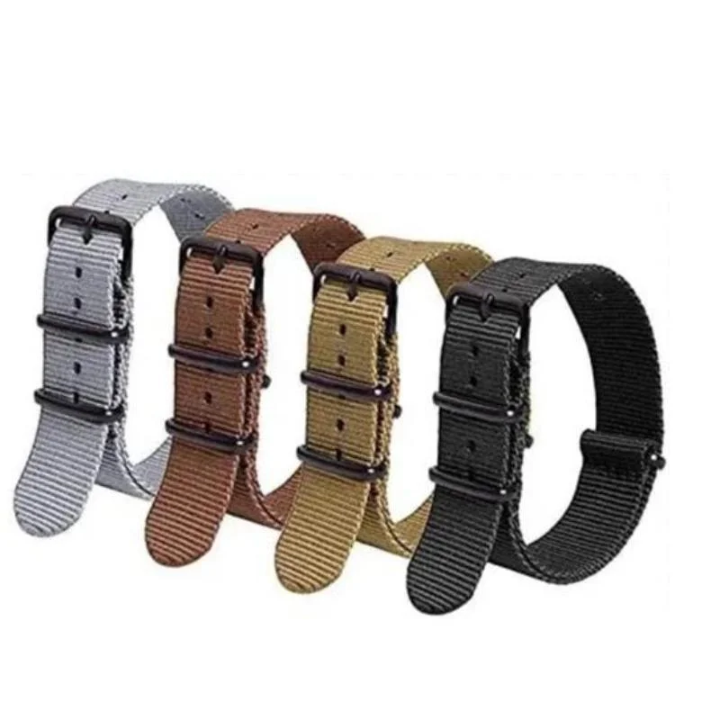 Nylon Watch Band Strap with Stainless Steel Buckle