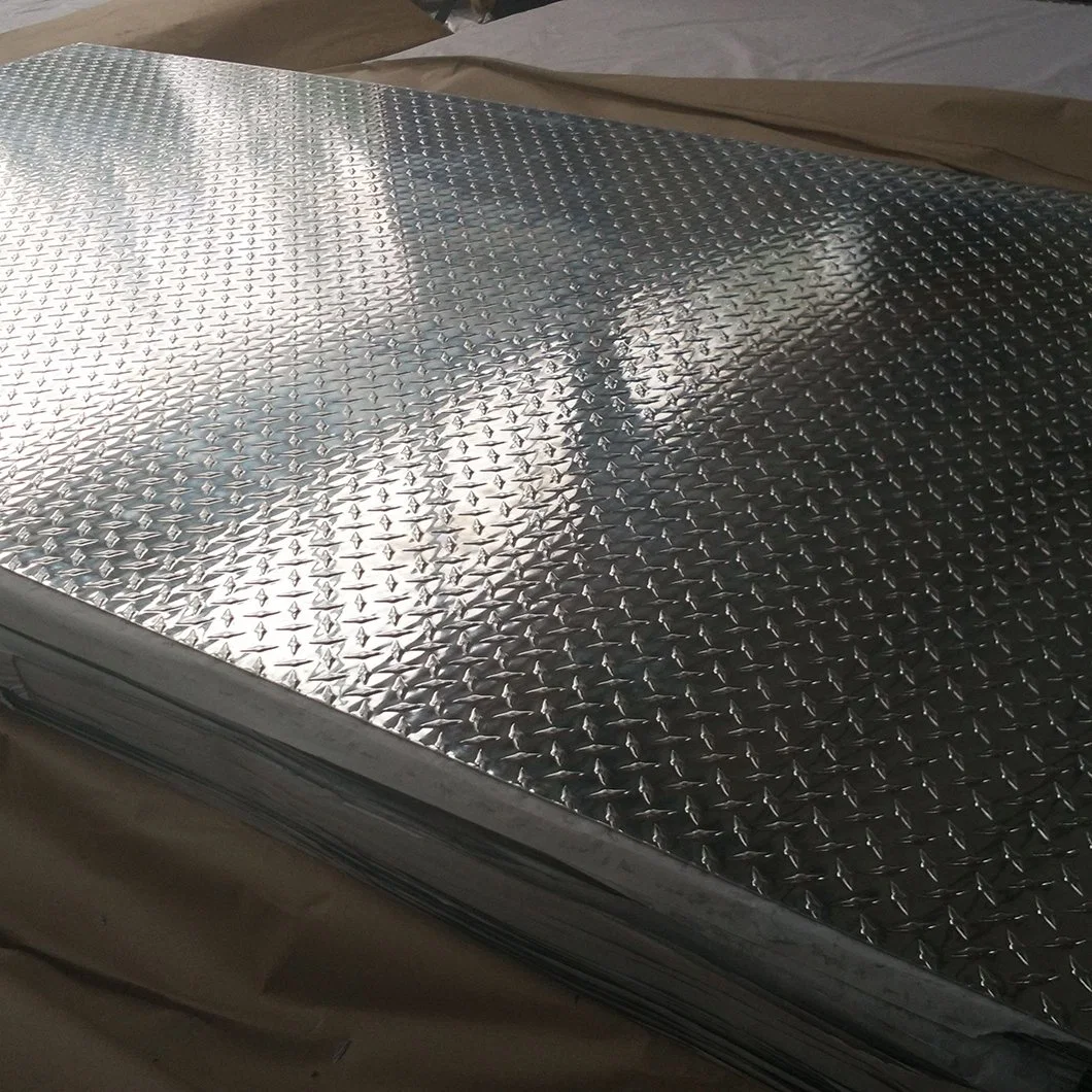 Aluminum Chequered Plate 1050 1060 1100 3003 Aluminum Checker Plate Diamond Sheet