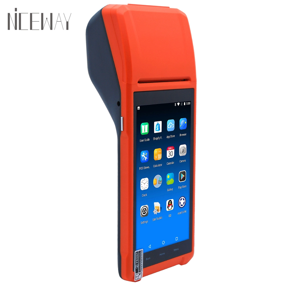 Smart Android 8.1 Payment System Machine Touch Screen Mobile Handheld POS Terminal