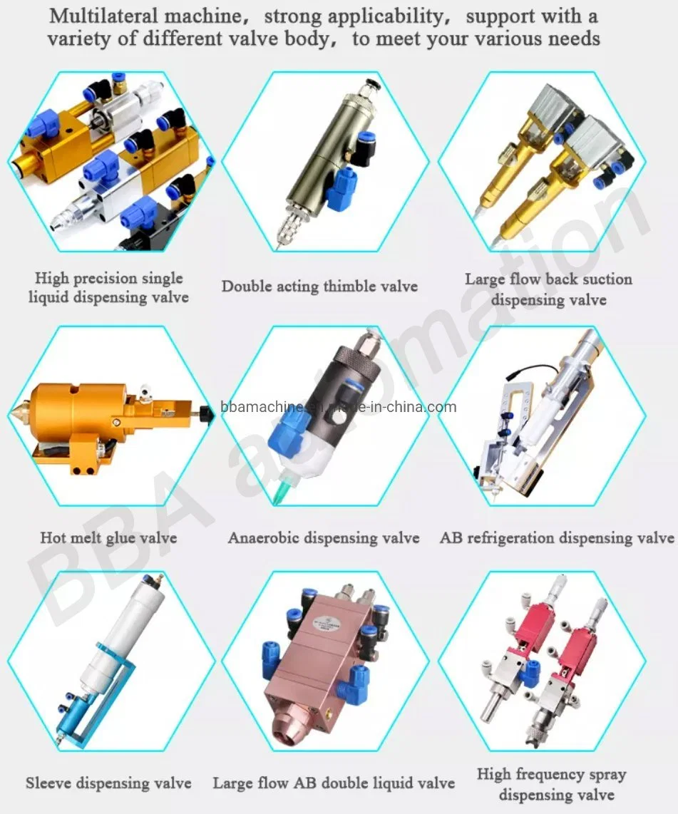 Bba Highefficiency Automatic Glue Dispenser for Epoxy Ab Glue Spray Spreader Machine Rubber Glue Dispensing CNC Machine Ab Glue Micro Dispenser Meter Glue