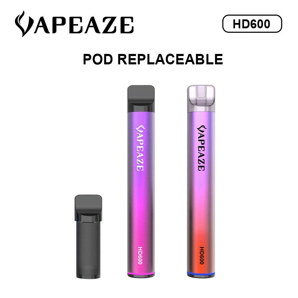 ELFA Großhandel 600 Puffs Vape 2ml Original Fabrik Preis wiederaufladbar Pod System Elektronische Zigarette Leer Vape