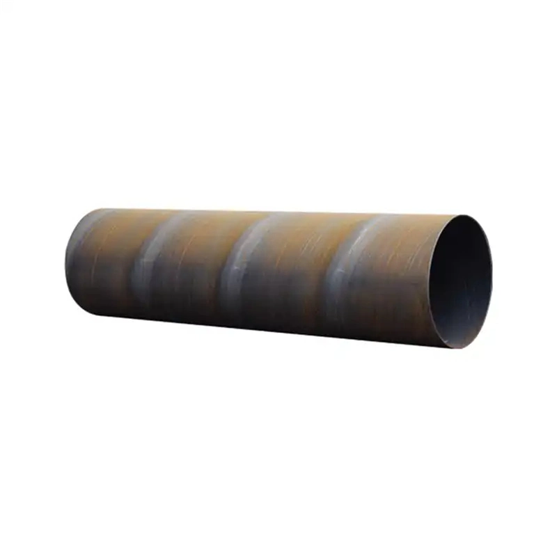 Chinese Supplier Construction Materials Plain Finished Treatment Carbon Spirally Submerged Arc Welding Tube St37-2 S355 16mn Chemical Industry Welded Steel Pipe